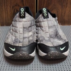Nike ACG Quilted Black and Gray Slippers